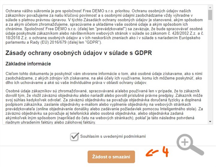 GDPR souhlas profil