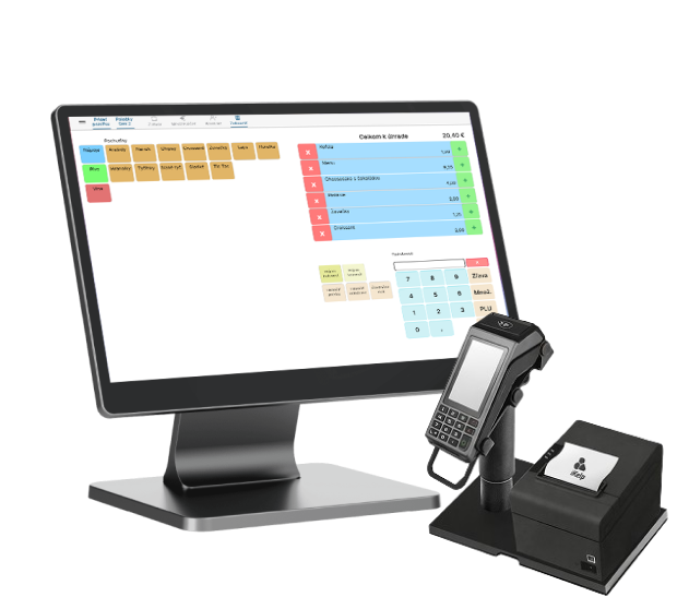 SWAN All-in-one 15 palcov - profi pokladničná zostava iKelp